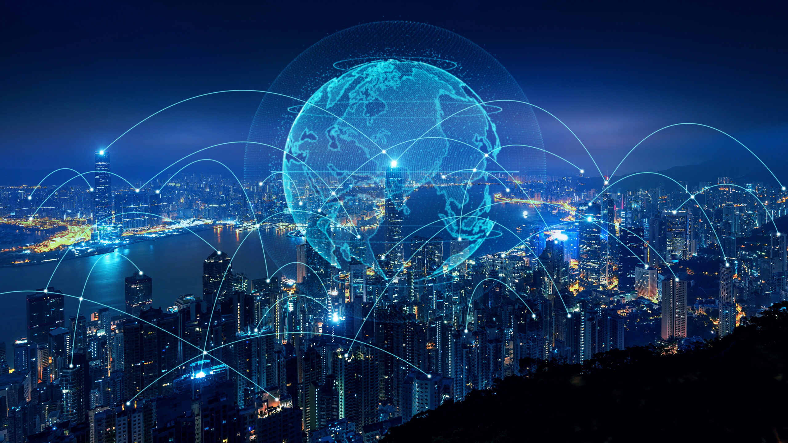 Data forming new world over city